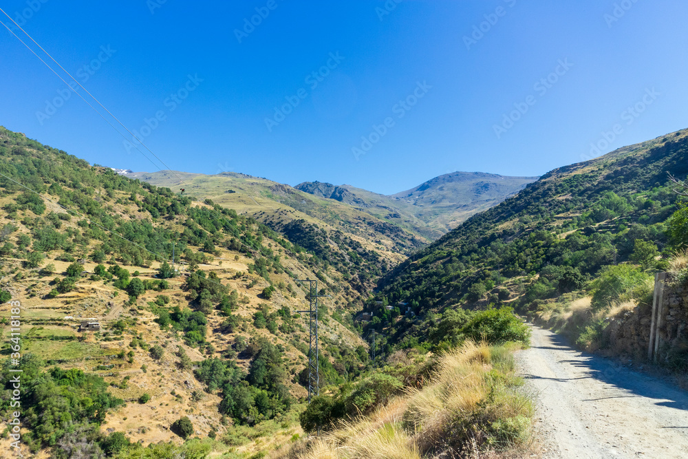 high mountains of the Sierra Nevada mountain range
