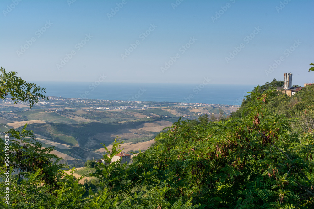 view of the sea from the hill view of the sea from the hill