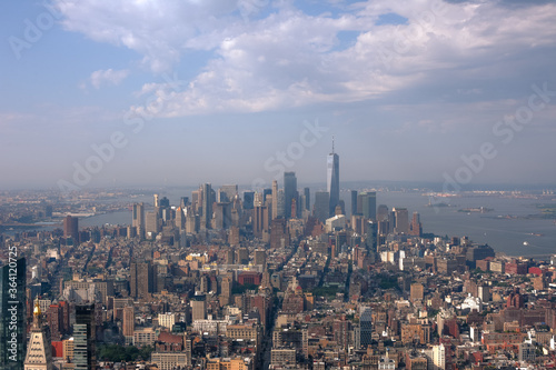 Downtown Manhattan New York Cityscape Skyline