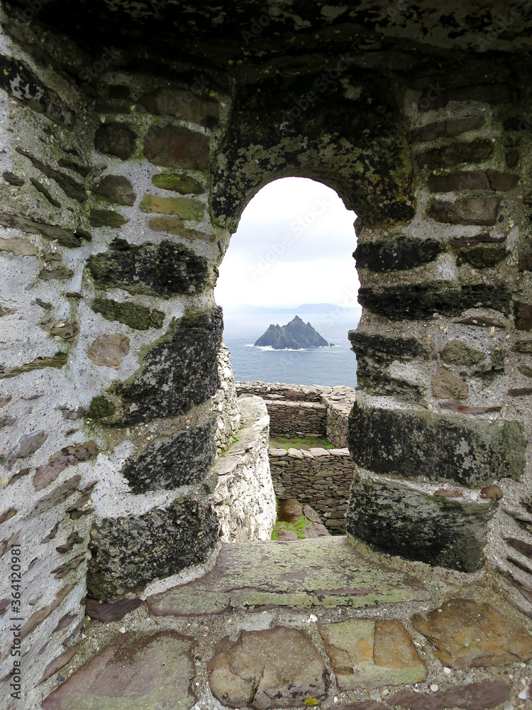 View of the Little Skellig from Skellig Michael, IRELAND's World Heritage