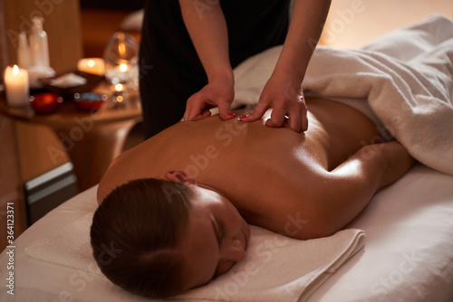 Pleasant treatment and body relaxation in beauty salon