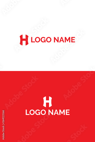 H typography logo