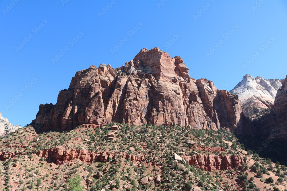 Fototapeta premium Exploring Zion National Park in summer