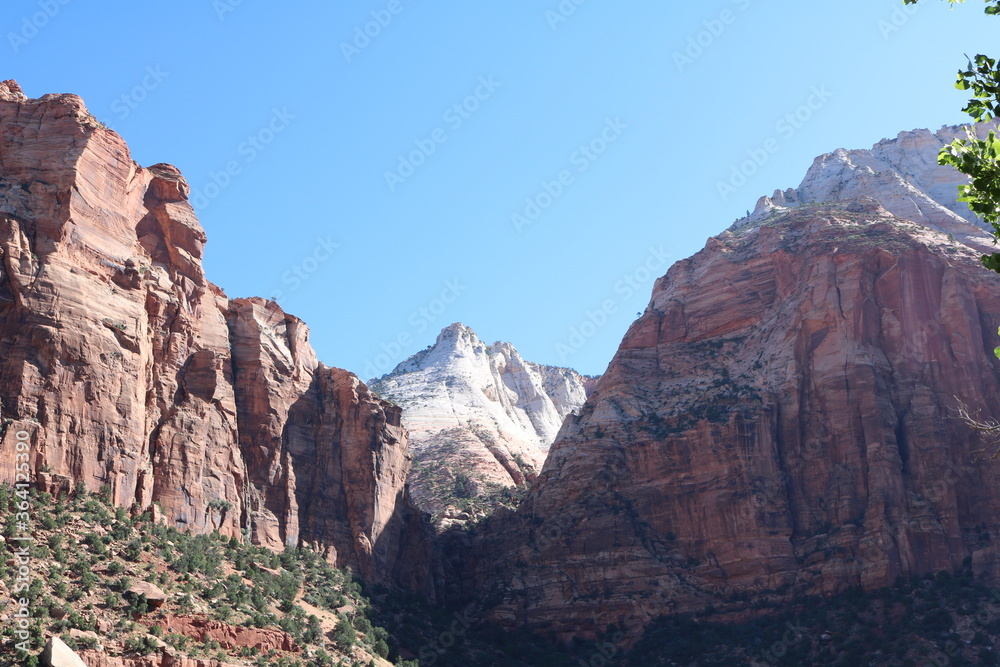 Exploring Zion National Park in summer