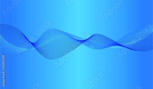 Abstract blue wave background, modern abstract background for your design, vector illustration blue wavy background. 
