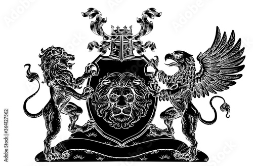 A crest coat of arms family...