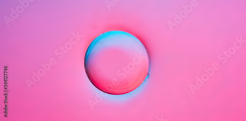 Bubbles on pink background 