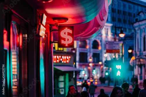 Canvas Print new york city street lights