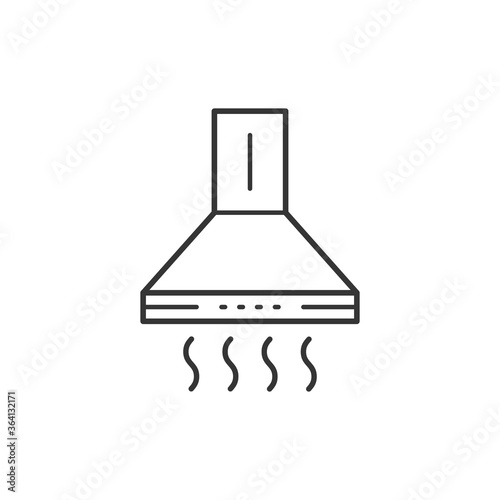 Kitchen hood kitchen household domestic appliances thin line icon