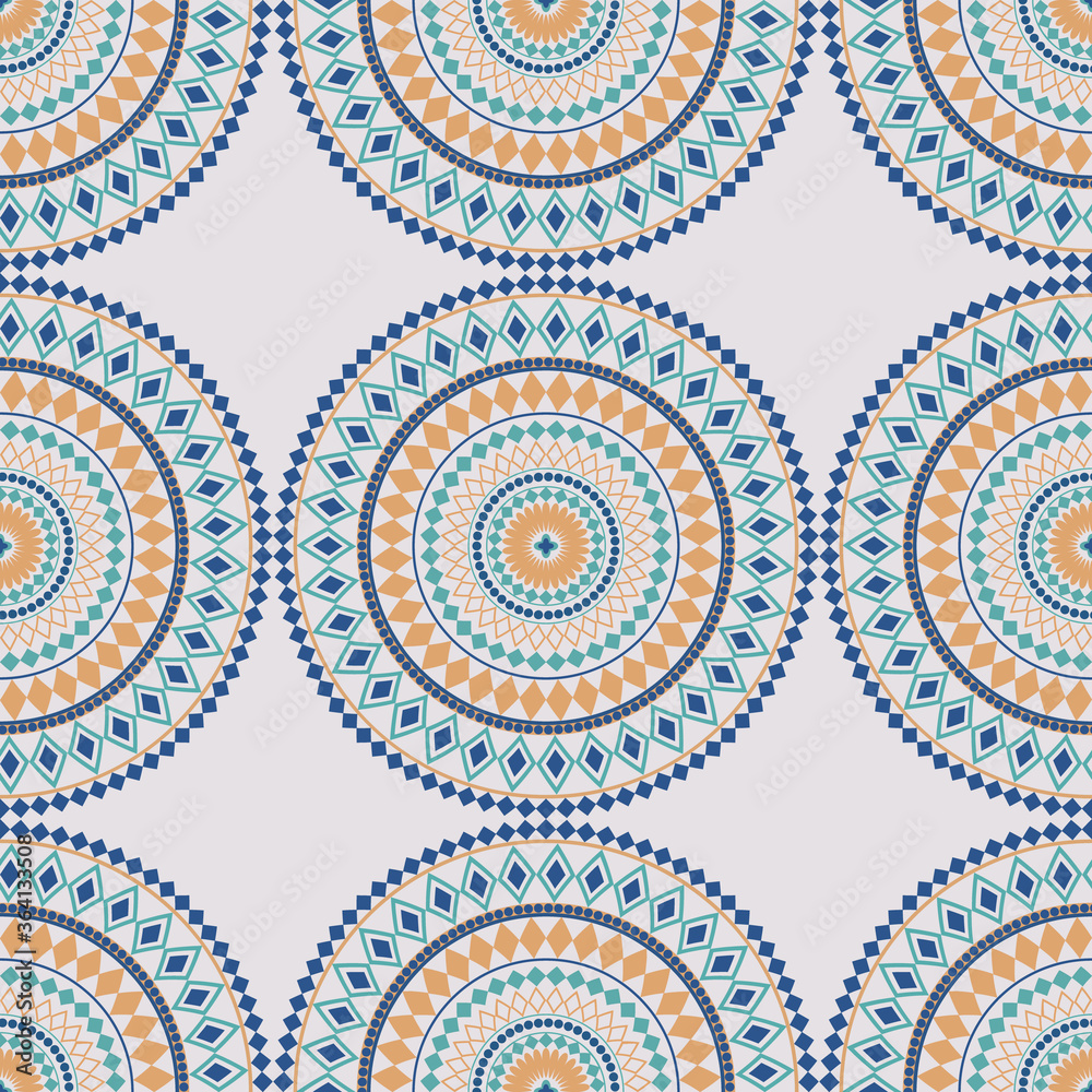 Moroccan seamless ornament. Vector design with traditional pattern.