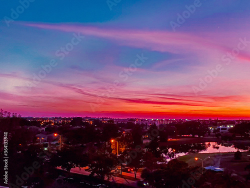 night view of the city