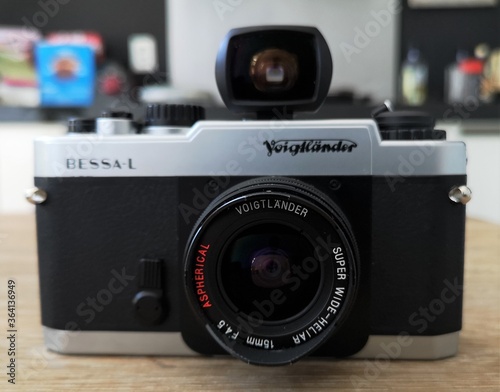 Voigtlander 35mm film camera
Bessa film camera
 photo