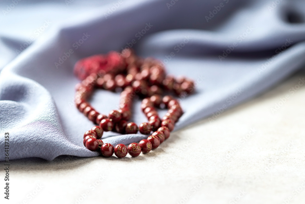 Muslim cheng chof christmas tree fabric. Islamic concept. Poster, banner, postcard. Muslim cheng chof christmas tree fabric. Islamic concept. Poster, banner, postcard.