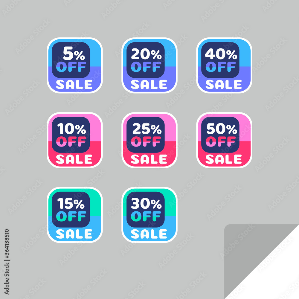 Set of discount labels. Timeless easy-to-read design. Set of discount labels. Timeless easy-to-read design.
