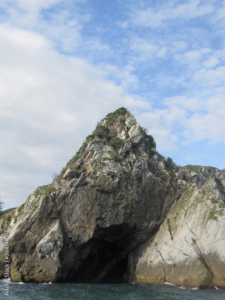 rocks and sea