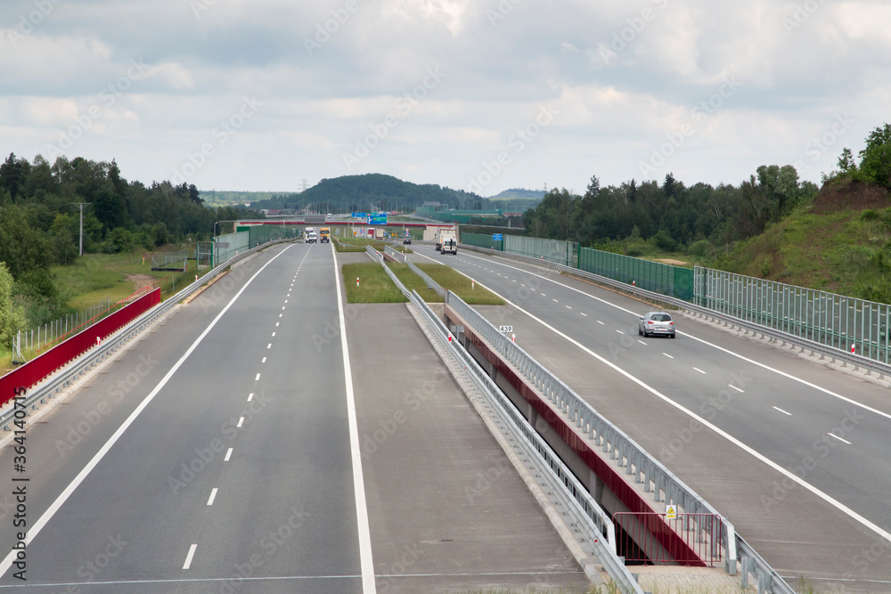 The A1 motorway in the Czestochowa and Konopiska regions The A1 motorway in the Czestochowa and Konopiska regions