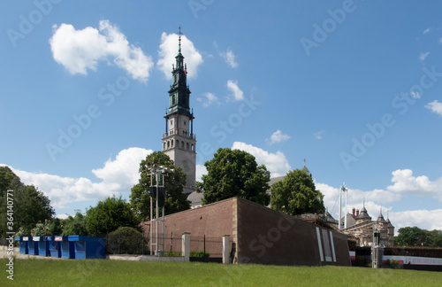 Deserted access to the Sanctuary of the Blessed Virgin Mary at Jasna Gora in Częstochowa, Poland. photo