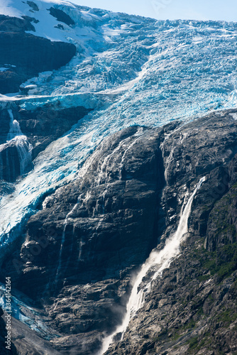 Briksdalsbreen is one of the most accessible and best known arms of the Jostedalsbreen glacier. Briksdalsbreen is located in the municipality of Stryn in Vestland county, Norway. 