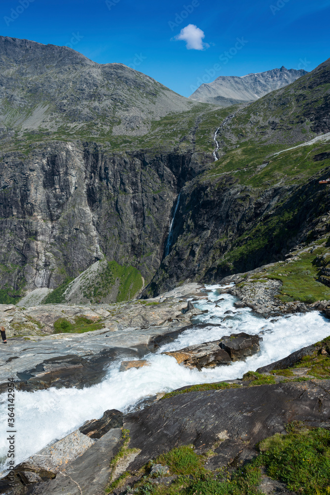 Trollstigen is a serpentine mountain road and pass in Rauma Municipality, Møre og Romsdal county, Norway.	
