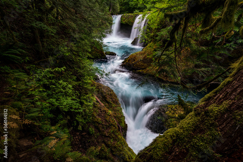 Waterfall in Washington at Spirit Falls