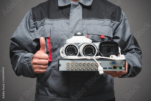 Fotografi CCTV Installation Wizard concept
