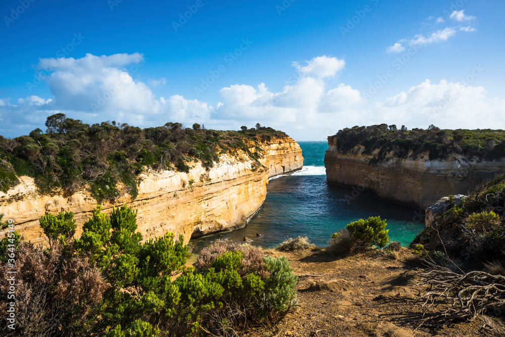 The Loch Ard Gorge is part of Port Campbell National Park, Victoria, Australia,