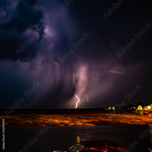 Obraz na plátně lightning in the night