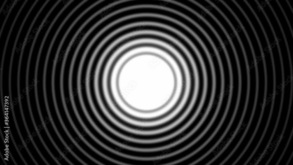 Abstract CGI motion background with expanding-collapsing concentric circles in perfect seamless loop (3840 x 2160, 30 fps).