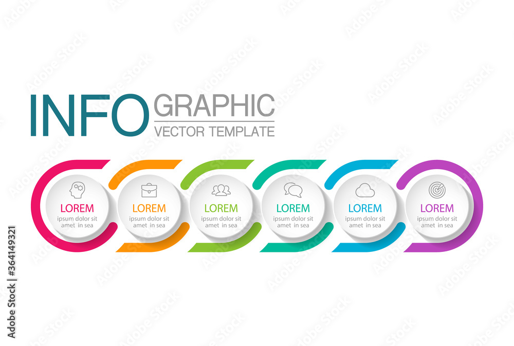 Vector infographic template with 6 steps or options. Data presentation, business concept design for web, brochure, diagram. Vector infographic template with 6 steps or options. Data presentation, business concept design for web, brochure, diagram.