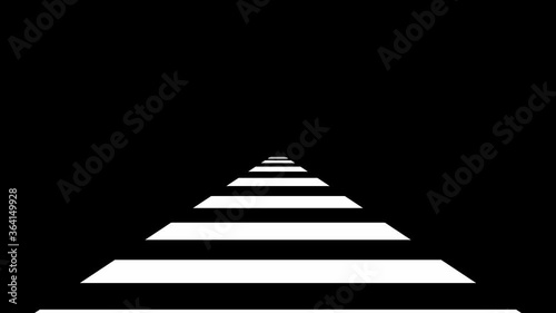 Abstract CGI motion background with moving endless road form (3840 x 2160, 30 fps).