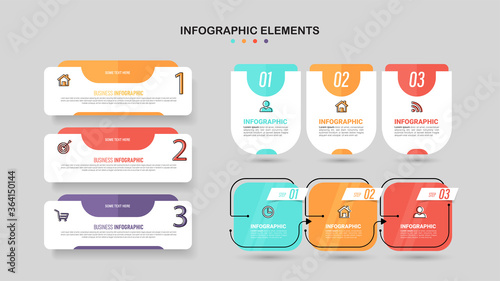 Infographics element collection template.
