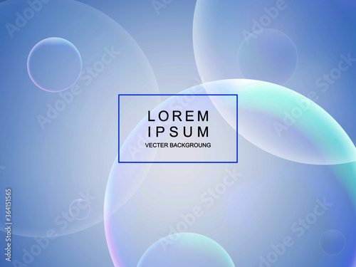Soapbubbles on a blue background