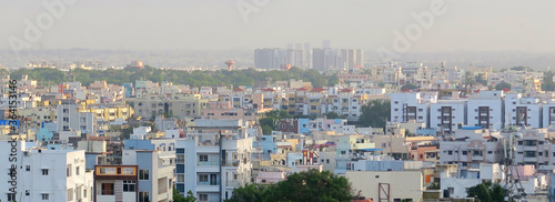 Panorama of the city of Hyderabad India