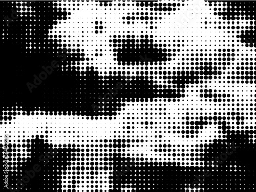 Halftone Pattern. Abstract Halftone Dots. Vector Illustration.