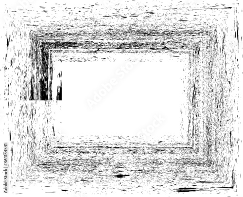 Grunge border frame . vector