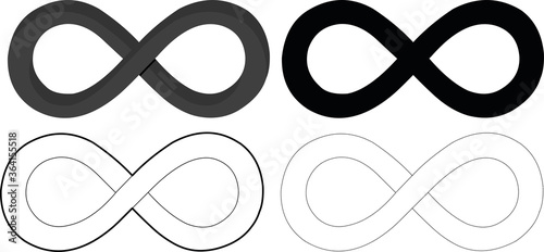 Vector illustration of infinity symbol