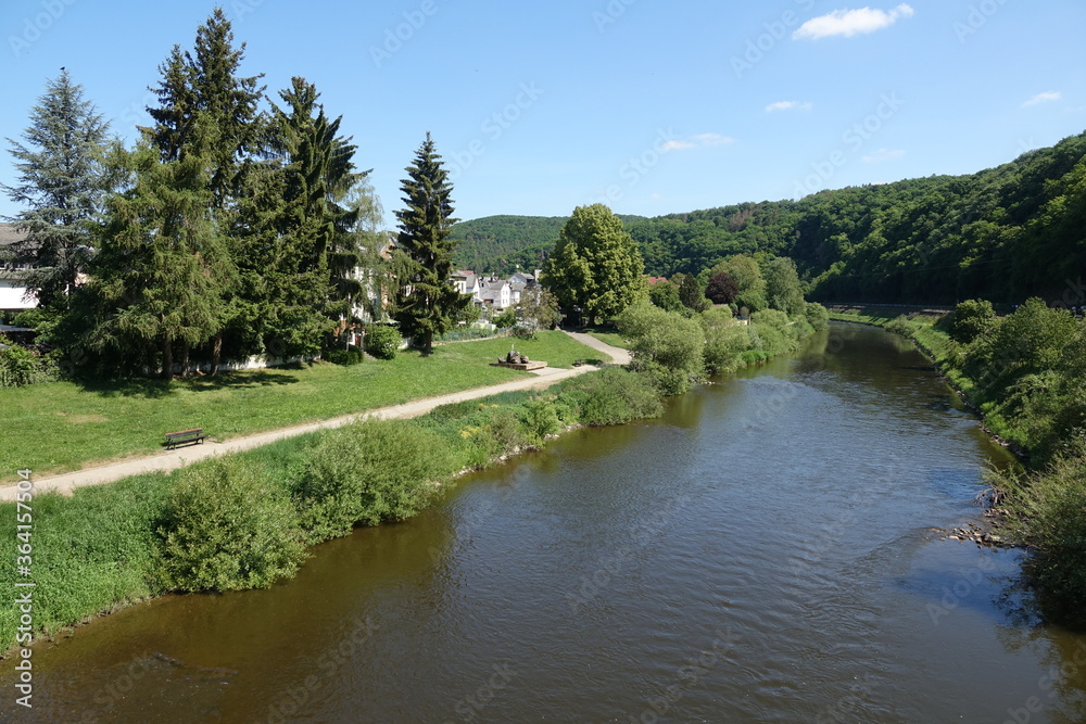 Fototapeta premium Lahn bei Aumenau