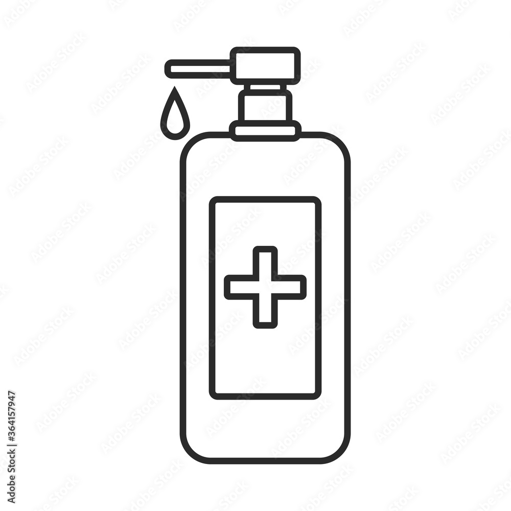 Washing hand with sanitizer liquid soap vector line icon. Hand sanitizer soap, icon, vector illustration, logo, template. Symbol. Washing hand with sanitizer liquid soap vector line icon. Hand sanitizer soap, icon, vector illustration, logo, template. Symbol.