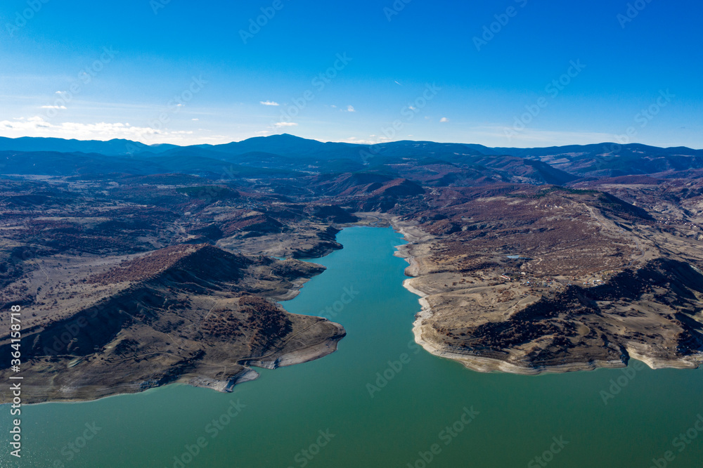 Kralkizi Dam in Diyarbakir Ergani. it is amazing lake and top view