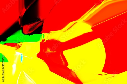 abstract red and yellow paint
