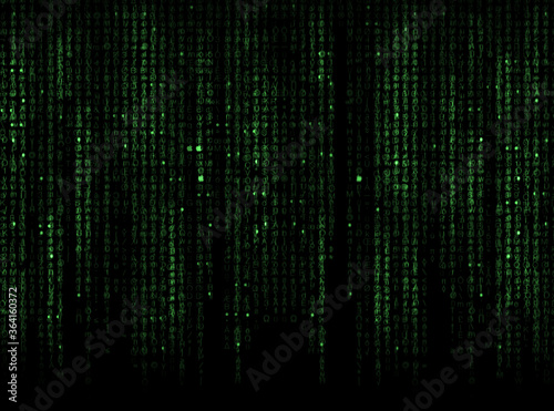 Wallpaper Mural  Abstract background, green matrix Torontodigital.ca