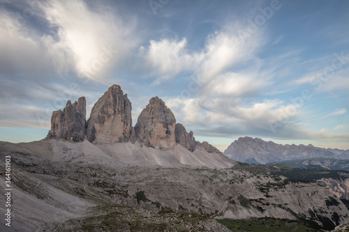 Tre cime di lavaredo Dolomites in Italian alps © Marko