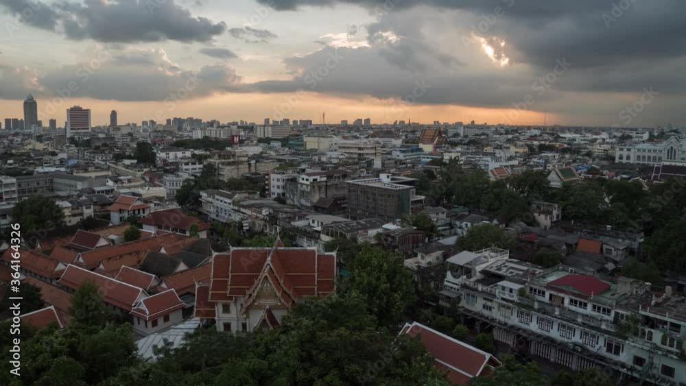 Bangkok Thailand Cityscape - Day and Night Time Lapse Bangkok Thailand Cityscape - Day and Night Time Lapse