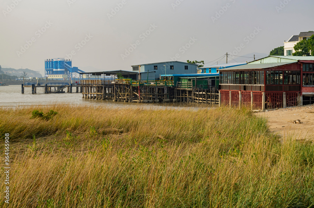 Afternoon view of the Old Shipyard of Coloane Village
