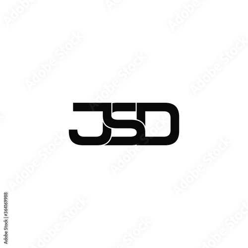 jsd letter original monogram logo design