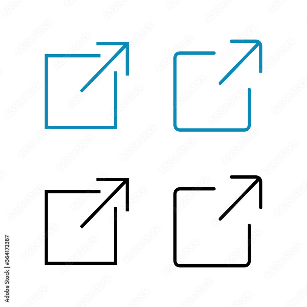 set of Link icons. Link vector icon. External link symbol vector icon. Hyperlink symbol set of Link icons. Link vector icon. External link symbol vector icon. Hyperlink symbol