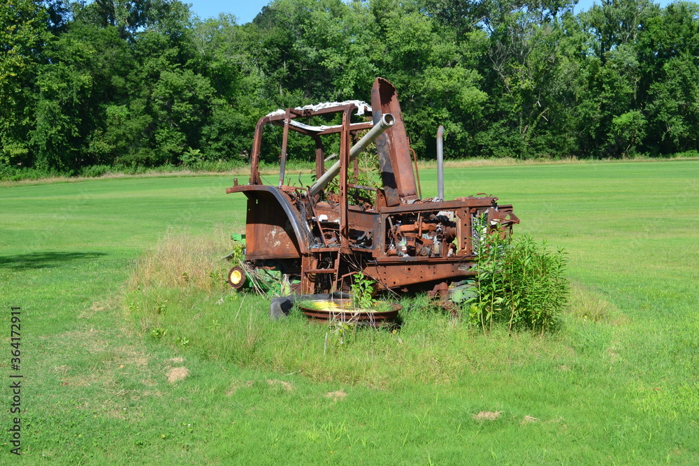 Fototapeta premium old rusty tractor