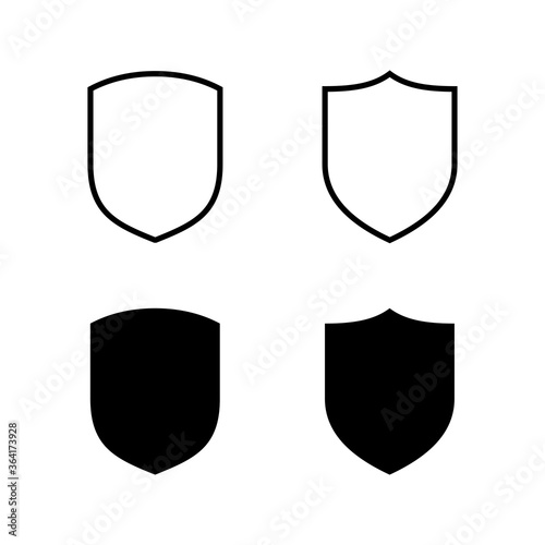 Set of Shield vector icons. Protection icon vector. Security vector icon