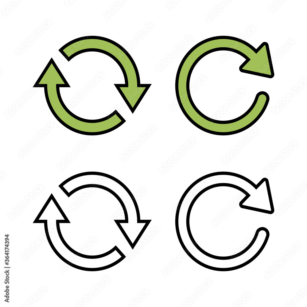 Set of Refresh icons. Reload icon vector. Update icon. convert icon Set of Refresh icons. Reload icon vector. Update icon. convert icon