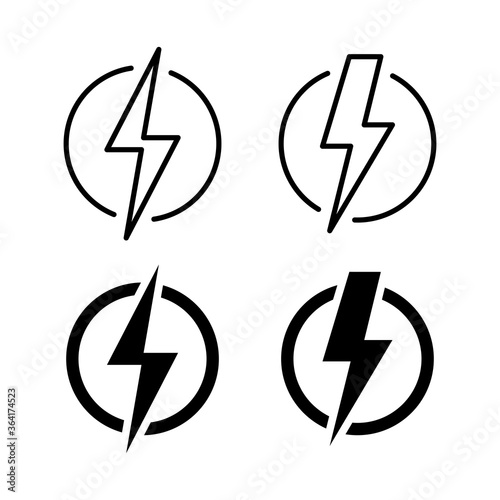 Set of Power icons. Power Switch Icon. Start power icon